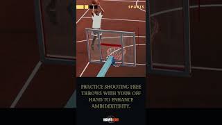 Practice shooting free throws with your off hand to enhance ambidexterity [upl. by Yllen]