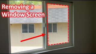 How To Remove Window Screen from Window  The DIY Guide  Ep 121 [upl. by Areivax620]