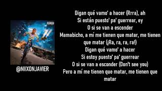 Puesto Pa Guerrial Letra  Bad Bunny x Myke Towers  YHLQMDLG [upl. by Joan176]