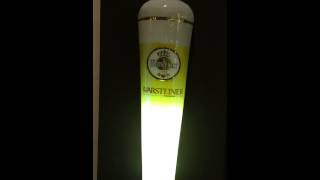 How to drink and fill a Warsteiner beer expressed in 1 light [upl. by Blackstock]