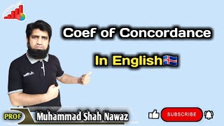 Coefficient of Concordance in English🇦🇺🇬🇧 [upl. by Wolsky107]