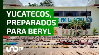 Yucatecos ejemplo de prevención Ya están listos para la llegada de Beryl [upl. by Essy]