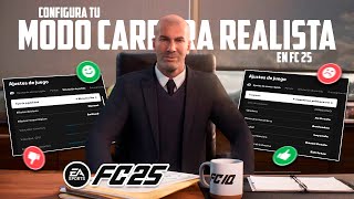 Cómo Configurar tu Modo Carrera Manager más Realista en FC 25 [upl. by Laram859]