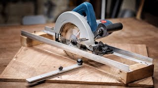 Amazing Circular Saw Guide  How to Build a Cutting Guide Rail for Circular Saw [upl. by Avlis832]