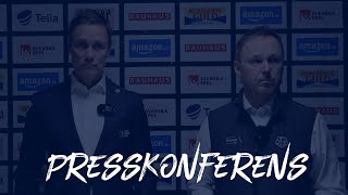 Presskonferens Leksands IF  Frölunda HC [upl. by Nafets]