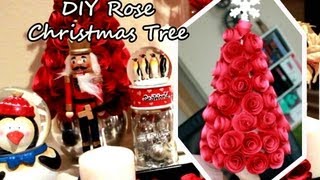 DIY Rose Christmas Tree [upl. by Akienom]