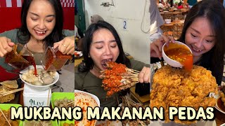 MUKBANG SATE TAICHAN 100 TUSUK  TIKTOK KULINET1MENIT MAKAN PEDAS [upl. by Danialah]