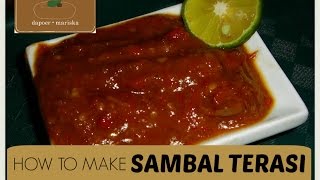 Resep Sambal Terasi  Fried Shrimp Paste Sambal Recipe [upl. by Flessel293]