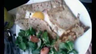 Crêpe salée bretonne sarrazin  Recette galette sarrasin [upl. by Donalt]