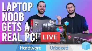 Building JarrodsTech A REAL PC Live [upl. by Mildrid]