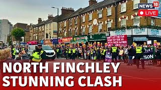 UK Live News  Left Wing Rally Supporting Immigrants In North Finchley  News18 Live  N18G [upl. by Inaej]