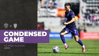 Condensed game LouCity vs Indy Eleven April 6 2024 [upl. by Ppilihp]