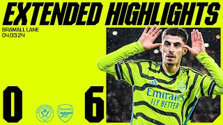 EXTENDED HIGHLIGHTS  Sheffield Utd vs Arsenal 06  All the goals saves skills amp more [upl. by Marcell520]