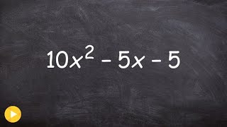 Factoring out a GCF then the trinomial [upl. by Ydac]