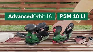 Sanding power  AdvancedOrbit 18 and PSM 18 LI from Bosch [upl. by Ianej]