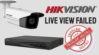 Hikvision NVR Live View Failed [upl. by Olivann]