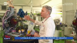 LItalia è campione del mondo di gelato  La Vita in diretta  26012024 [upl. by Netsua]