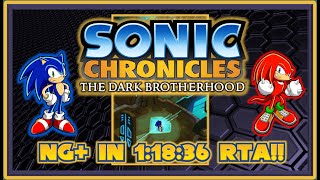 Sonic Chronicles The Dark Brotherhood NG Speedrun 11836 RTA WR [upl. by Ynabe685]