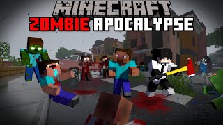 ZOMBIE VIRUS HAS STARTED  Episode1 Minecraft Zombie Apocalypse [upl. by Sikram]