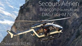 Secours aérien de Briançon Hautes Alpes  DAG  PGHM  CRS [upl. by Merc152]