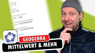 Mittelwert und Standardabweichung ganz schnell mit GEOGEBRA [upl. by Nolra767]