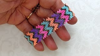 Neon Chevron Bracelet detailed video on my channel [upl. by Nodyl344]