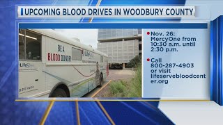 Upcoming Blood Drive in Woodbury County [upl. by Hiltner946]