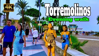 TORREMOLINOS SPAIN  Evening Walking Tour  4k 60fps HDR [upl. by Ailem655]