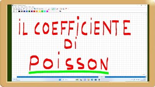 il coefficiente di poisson [upl. by Solakcin]