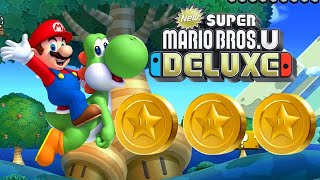 ACORN PLAINSBloopers Secret Lair  33 Star Coins  NEW Super Mario Bros U Deluxe [upl. by Wavell863]