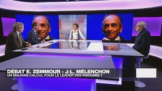 Éric Zemmour face à JeanLuc Mélenchon  le débat qui crispe la gauche • FRANCE 24 [upl. by Adnoloy]