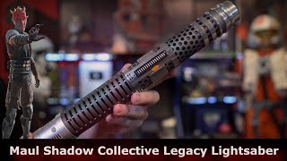 Star Wars Galaxys Edge Maul Shadow Collective Legacy Lightsaber Review [upl. by Vernice]