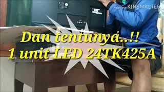 UNBOXING LED LG 24TK425A [upl. by Ratcliff]