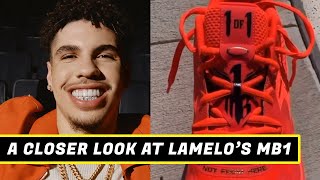 LAMELO MB1 A CLOSER LOOK AT HIS NEW SHOE [upl. by Eyssej]