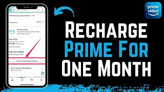 How to Recharge Prime Video for One Month [upl. by Mor685]