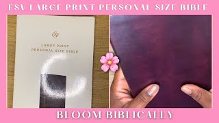 ESV Large Print Personal Size Bible bible biblereview happymail [upl. by Molton]