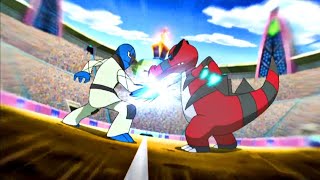 Ash Krookodile Aerial Ace got Stephan out of Unova League🔥   Pokemon Black and WhitePokemon hindi [upl. by Sadie]