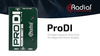 Radial Engineering ProDI Passive Direct Box [upl. by Uund]