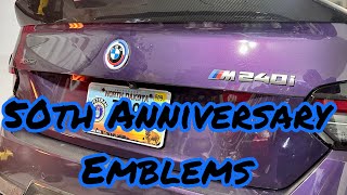 BMW M240i G42 50th Anniversary Emblems Installation [upl. by Dworman512]