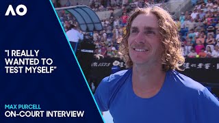 Max Purcell OnCourt Interview  Australian Open 2024 First Round [upl. by Abba]