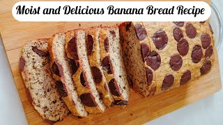 Moist And Delicious Banana Bread recipe [upl. by Stedmann]