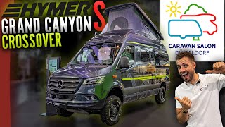 Hymer Grand Canyon S Crossover  Das ist NEU 🤯🔥  Caravan Salon Düsseldorf 2024 [upl. by Hgielar860]