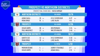 Prospect v Northern Districts [upl. by Fen]