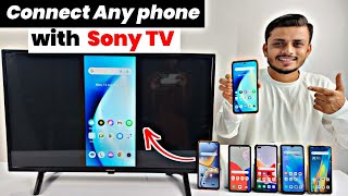 Connect Sony TV with mobile  How to connect Sony TV to phone  Sony smart TV screen mirror [upl. by Aseel180]