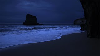 Fall Asleep With Relaxing Wave Sounds at Night Low Pitch Ocean Music for Deep Sleeping [upl. by Heather691]