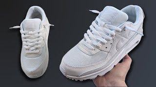 HOW TO LACE NIKE AIR MAX 90s BEST WAY [upl. by Ximenez]