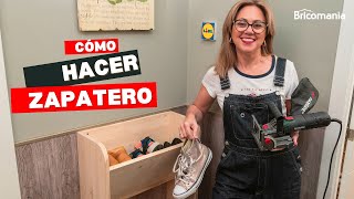 Cómo hacer un zapatero casero de madera  Bricomania [upl. by Bernice]