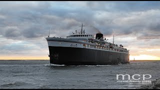 SS Badgers Final 2024 Arrival in Ludington [upl. by Orbadiah]