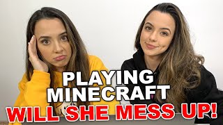 Lets Hope She Will Not Mess Things Up  Minecraft  Merrell Twins Live [upl. by Zere]