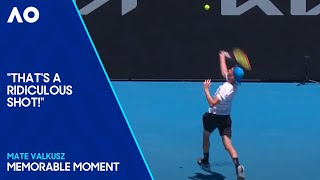 Ridiculous NoLook Overhead Winner  Australian Open 2024 [upl. by Noreh]